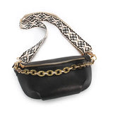 Boho style waist bag Black nz