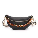 Boho style waist bag Black nz