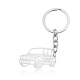 Car Keyring Silver 6 nz