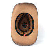 Dark leather cowboy hat nz