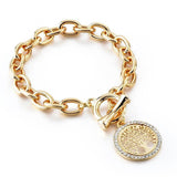 Gold bracelet with a Tree of Life nz