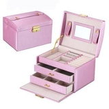 Large Jewellery Box With Mirror Violet nz