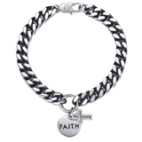 Men’s cross bracelet Faith’ works nz