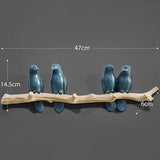 Resin key holder 4 bluebirds nz