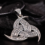 Silver Odin Horns Pendant nz