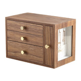 Solid Wood Jewellery Box Walnut nz