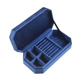 Travel Jewellery Box Velvet Navy blue nz