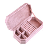 Travel Jewellery Box Velvet Pink nz