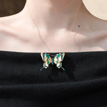 Agate butterfly necklace nz