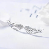 Angel wing shaped earrings nz
