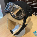 Aviator Ushanka with fur With glasses nz