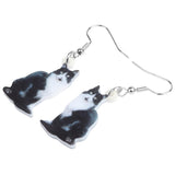 Bicolour cat earrings nz