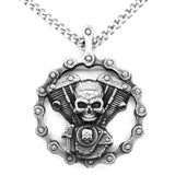 Biker Skull Necklace nz