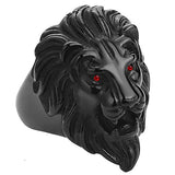 Black lion ring Stainless Steel 52 mm nz