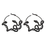 Black Snake Drop Earrings nz
