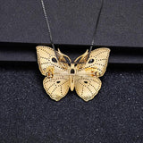 Blue sapphire butterfly necklace nz