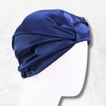 Blue satin sleep cap nz