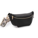 Boho style waist bag Black nz