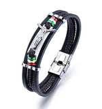 Braided leather religious bracelet nz