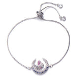 Butterfly Moon Bracelet Silver nz