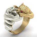 Cat snake ring 51 mm nz