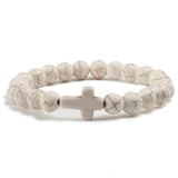Catholic cross bracelet White nz