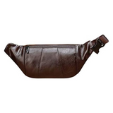 Classic leather waist bag Dark brown nz