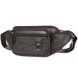 Classic style waist bag Dark brown nz