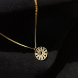 Compass necklace women Gold nz