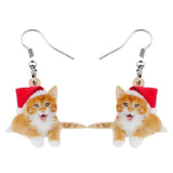 Cork cat earrings nz