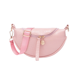 Crocodile leather bum bag Pink nz