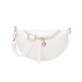 Crocodile leather bum bag White nz