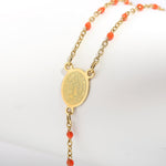 Cross Necklace with Colourful Pearls nz