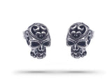 Demonic Skull Earrings Silver nz