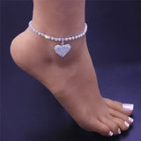 Diamond heart anklet nz