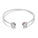 Elegant Unicorn bracelet Silver / Metal nz