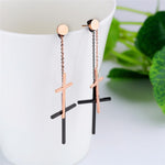 Fashion cross drop earrings nz