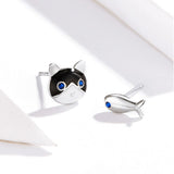Fish and Cat earrings nz