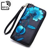 Floral wallet Blue nz