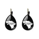 Game of Thrones Wolf Earrings Model 2 nz