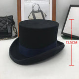 Gentleman style Top hat Dark blue Height 13.5 cm / S (54 55cm) nz