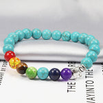 Genuine 7 chakras stone bracelet nz