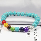 Genuine 7 chakras stone bracelet nz