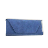 Genuine leather Glasses case Blue nz