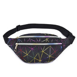 Geometric bum bag Black nz
