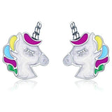 Girls unicorn earrings silver nz