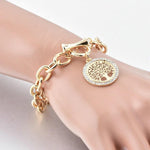 Gold bracelet with a Tree of Life nz