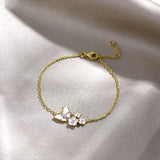 Gold butterfly bracelet nz