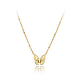 Gold butterfly necklace nz