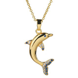 Gold dolphin necklace nz